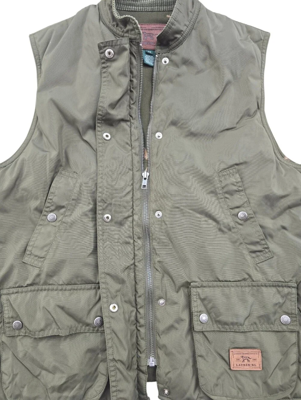 Lauren Ralph Lauren Authentic Dry Goods Supply Unisex Cargo Vest Army Green Med